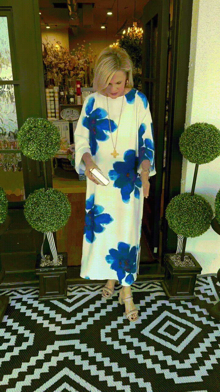 2025 new women's cotton casual floral dress